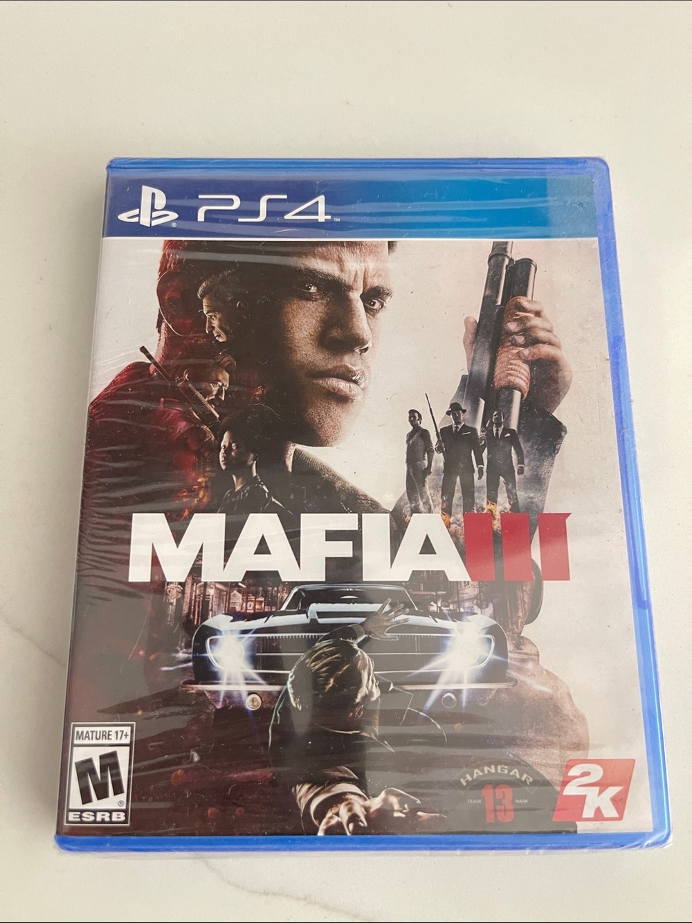 Sony PS4 Mafia III - Blue Case with Red and White Cover Art brand new sealed